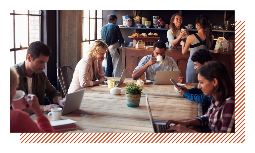 写真の背景斜線ずらしのWebデザイン画像